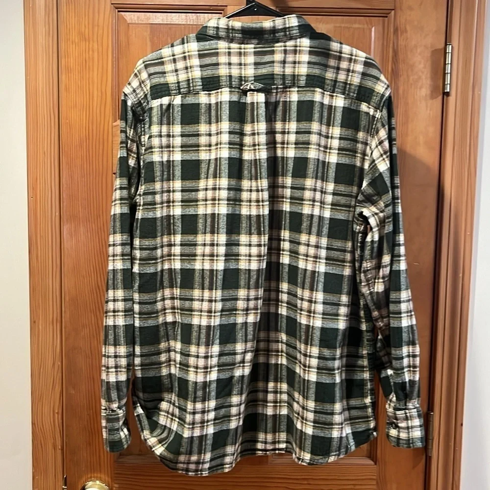 Eddie Bauer men’s flannel plaid button down shirt size XXlarge. - Picture 5 of 7